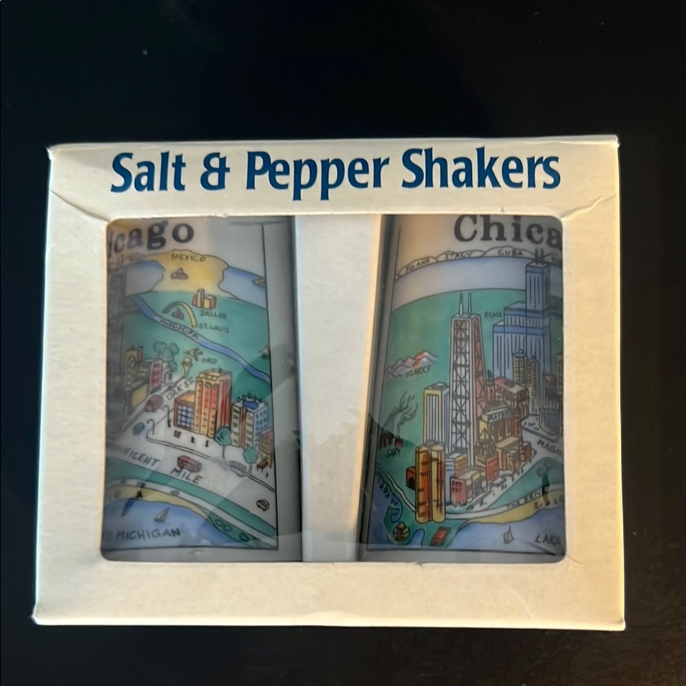 Blue‎ Salt & Pepper Shakers